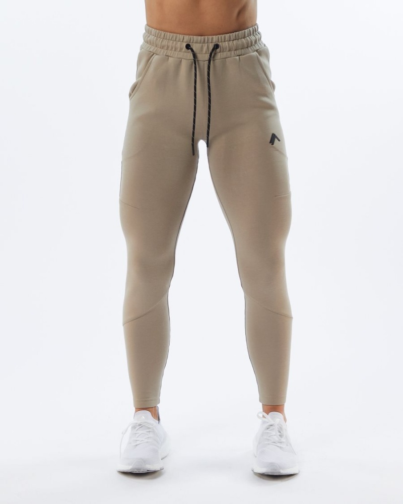 Tan Alphalete ELMTS Zip Jogger Women's Jogger | 6185049-KH