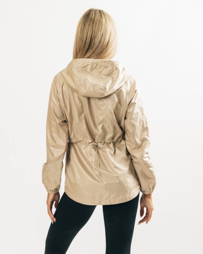 Tan Alphalete Infinity Explorer Jacket Women's Jackets | 9203647-TF