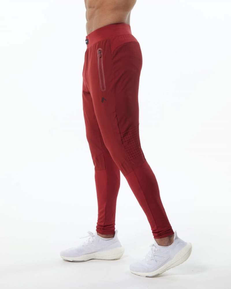 Tartan Red Alphalete Infinity Tech Pant Men's Jogger | 7821506-YT