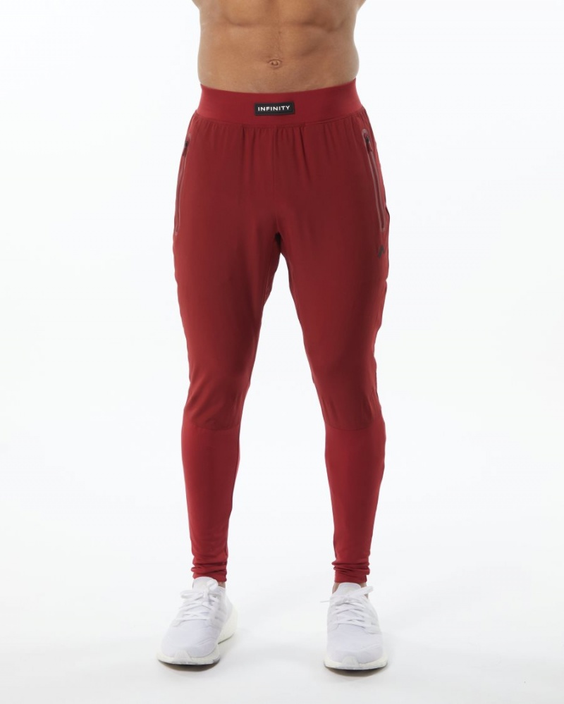 Tartan Red Alphalete Infinity Tech Pant Men\'s Jogger | 7821506-YT