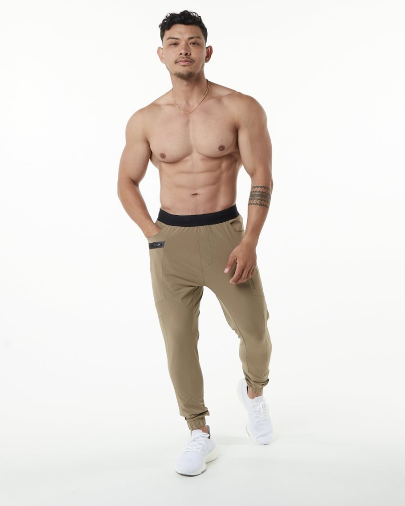 Taupe Alphalete Studio Pant Men's Jogger | 3651278-IE