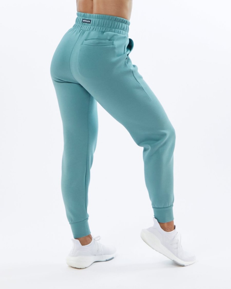 Teal Alphalete ELMTS Cuffed Jogger Women's Jogger | 1258734-AX