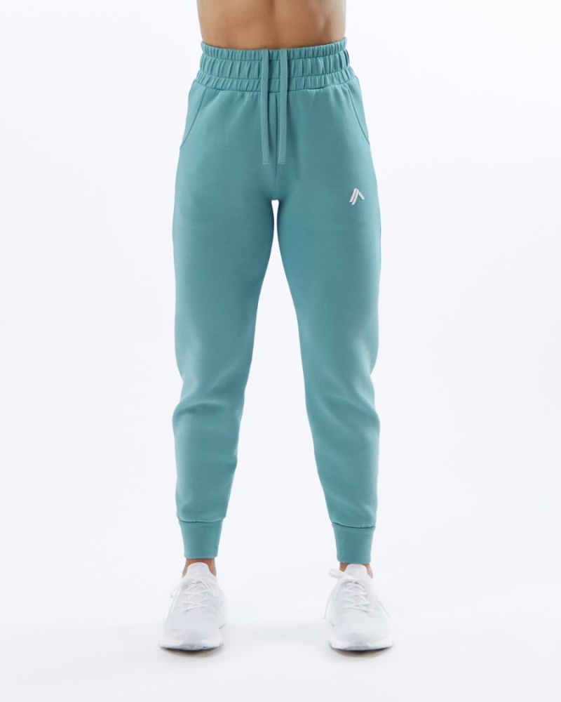 Teal Alphalete ELMTS Cuffed Jogger Women's Jogger | 1258734-AX