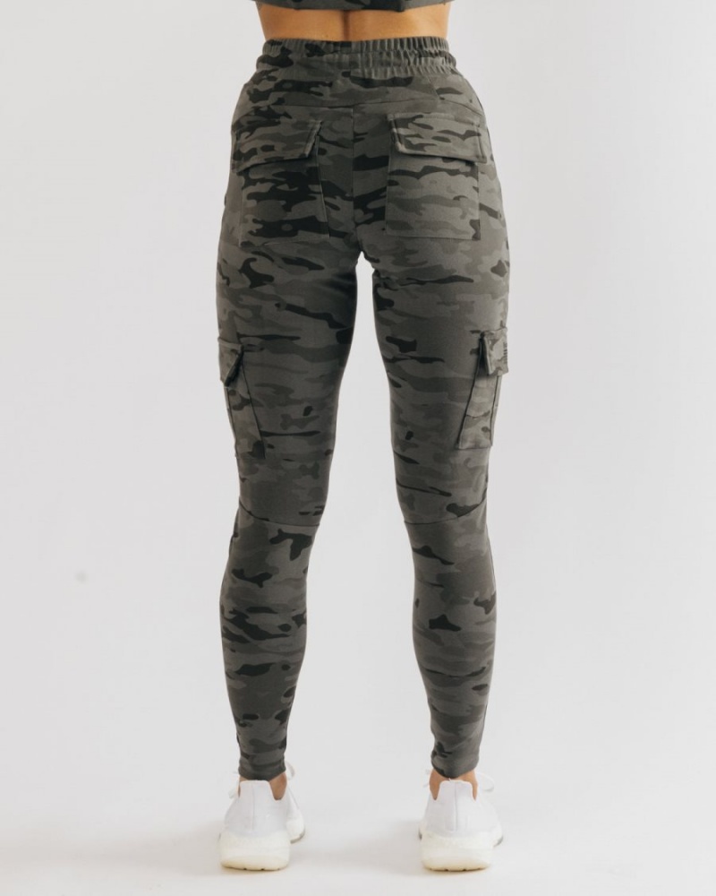 Terrain Camo Alphalete Identity Cargo Women's Jogger | 1062475-IF