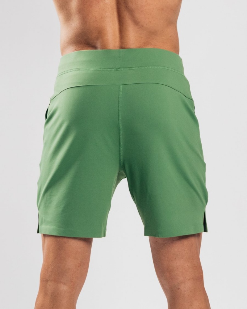 Tropical Green Alphalete Trace Short 8" Men's Shorts | 1648207-DV