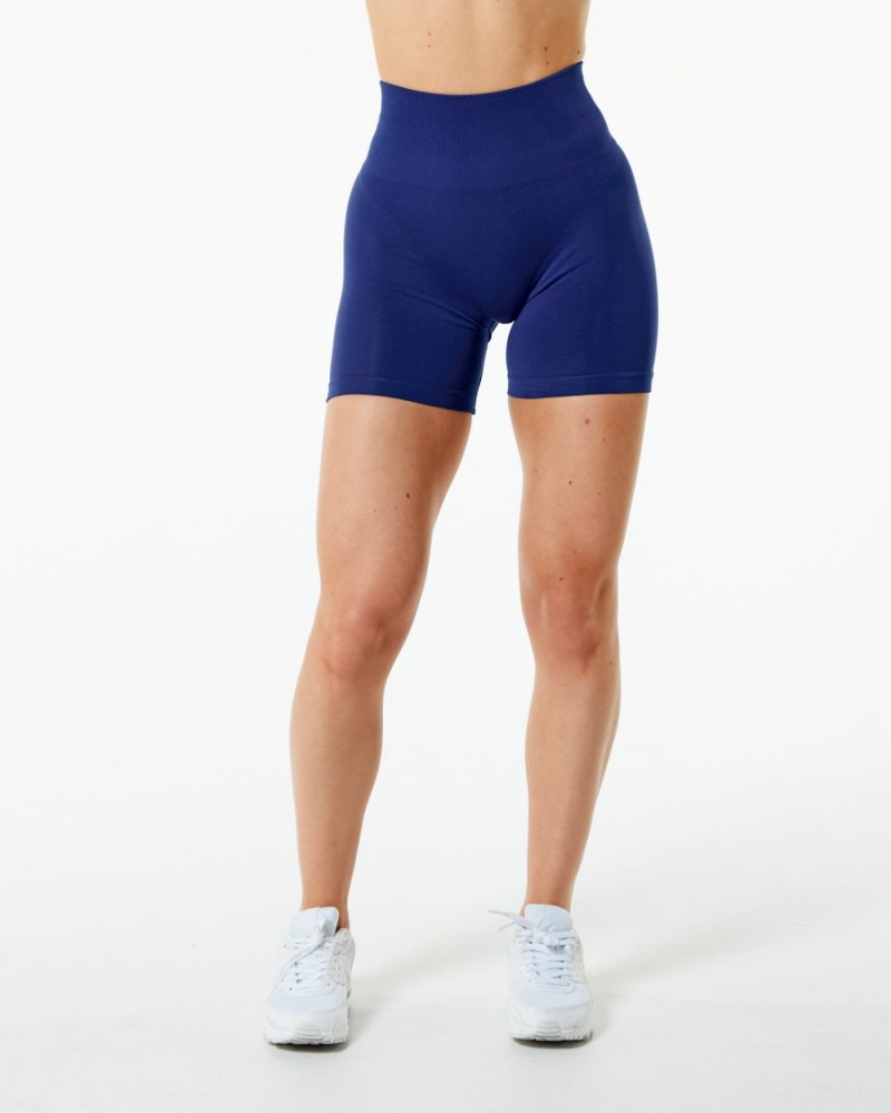 True Indigo Alphalete Amplify Short 4.5" Women's Shorts | 5482137-BD