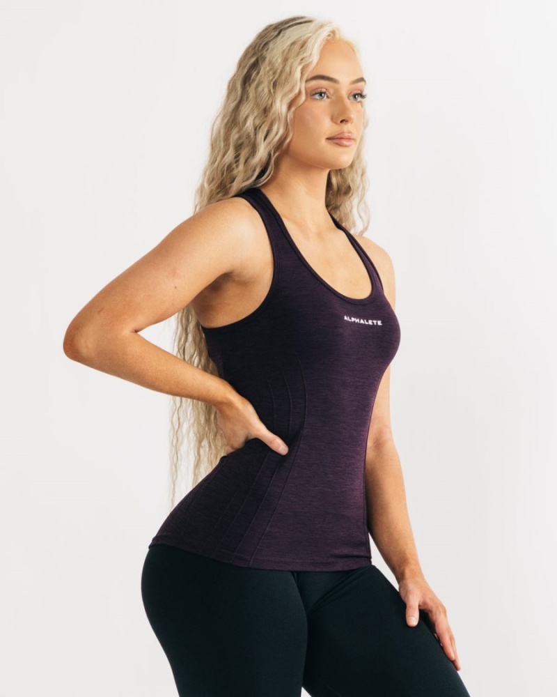 Twilight Alphalete Seamless Tank Women's Tank Top | 0156938-VU