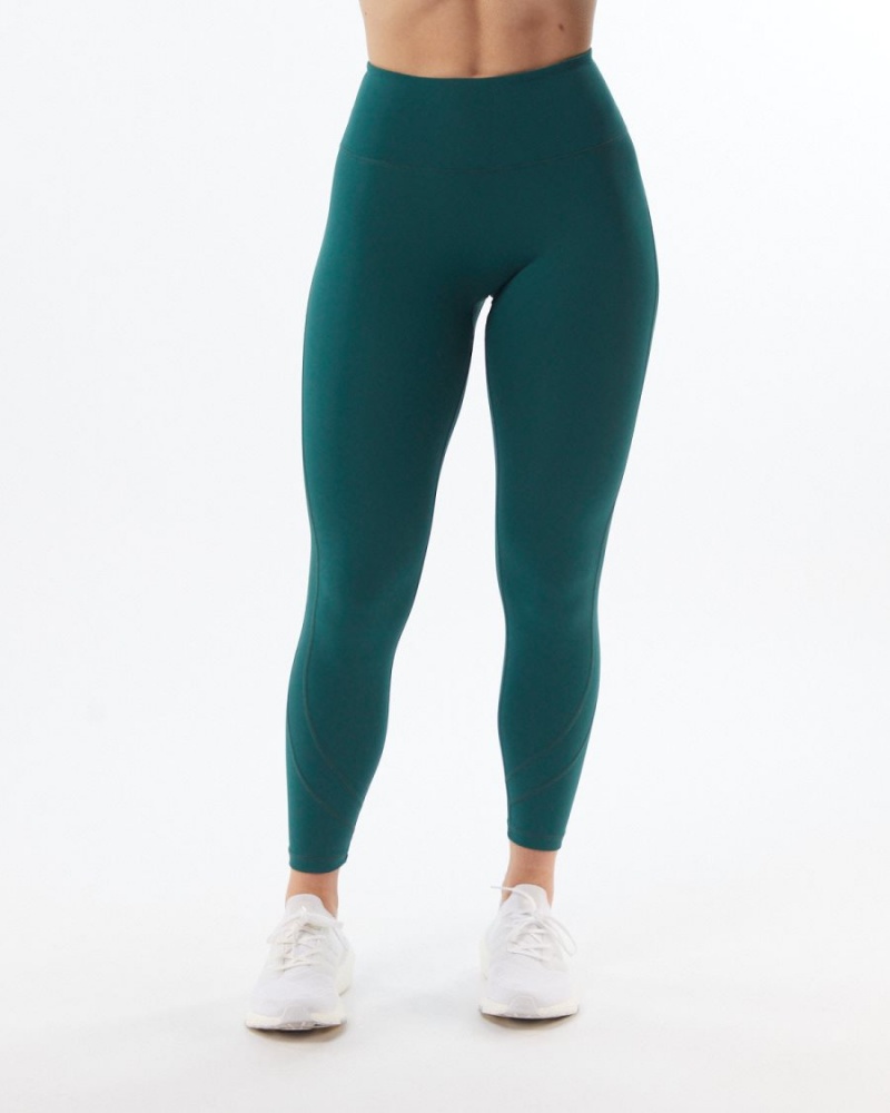 Velvet Teal Alphalete Pulse Surge Legging Women's Leggings | 3182957-CK