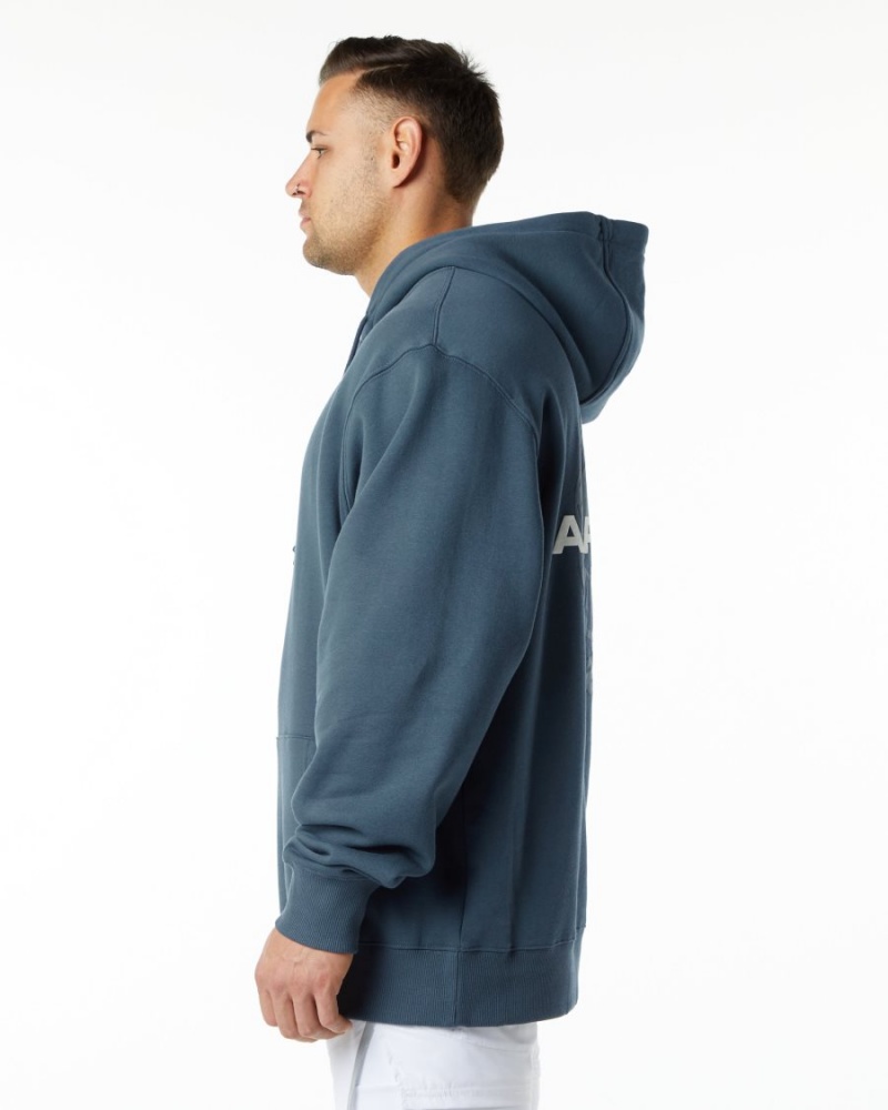 Whale Blue Alphalete Unity Hoodie Men's Hoodie | 0845913-YP