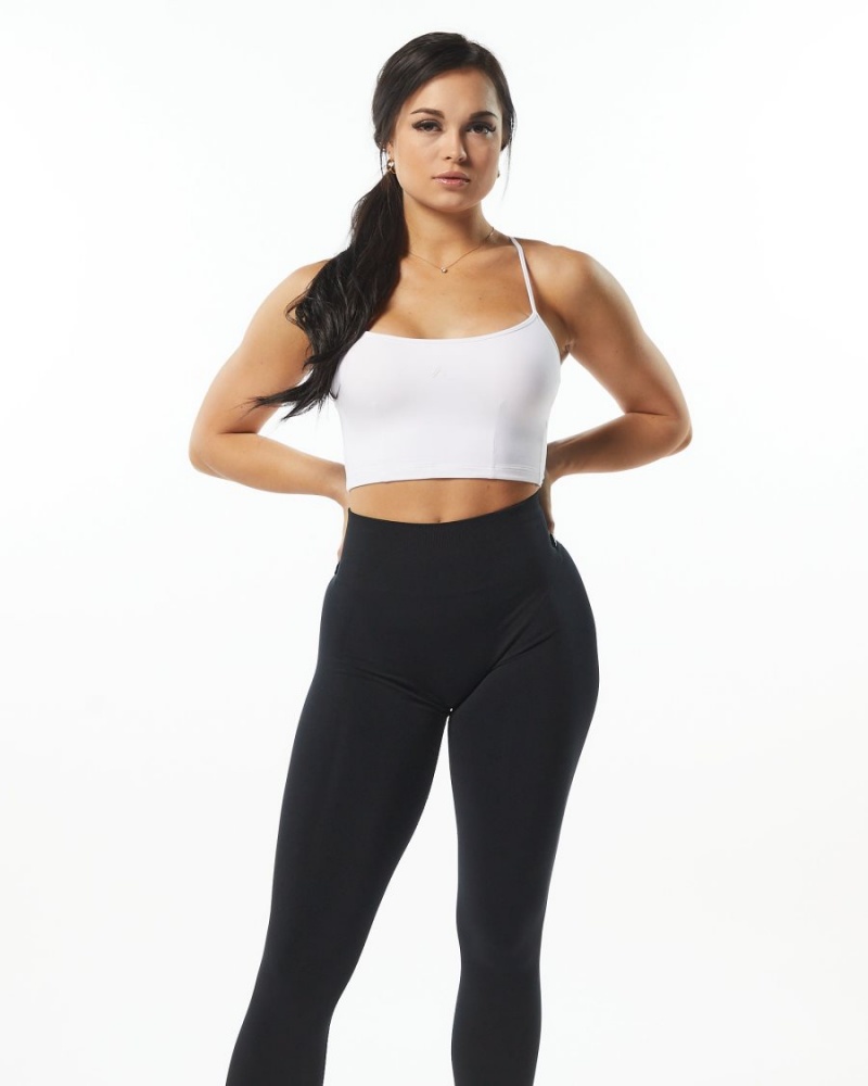 White Alphalete Ultrasoft Camisole Tank Women's Tank Top | 6320174-QM