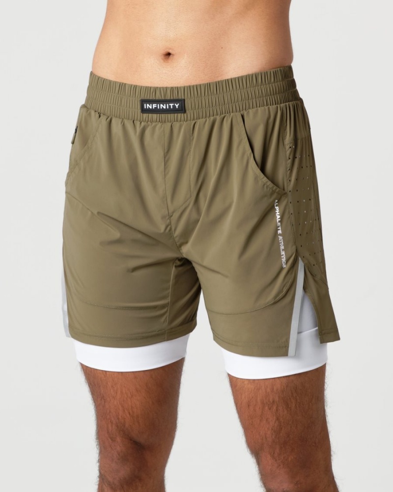 Willow Alphalete Infinity Speed Short 5.5" Men's Shorts | 3987604-PO