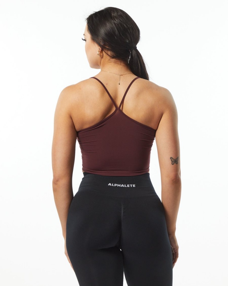 Wine Alphalete Ultrasoft Camisole Tank Women's Tank Top | 8056793-LY