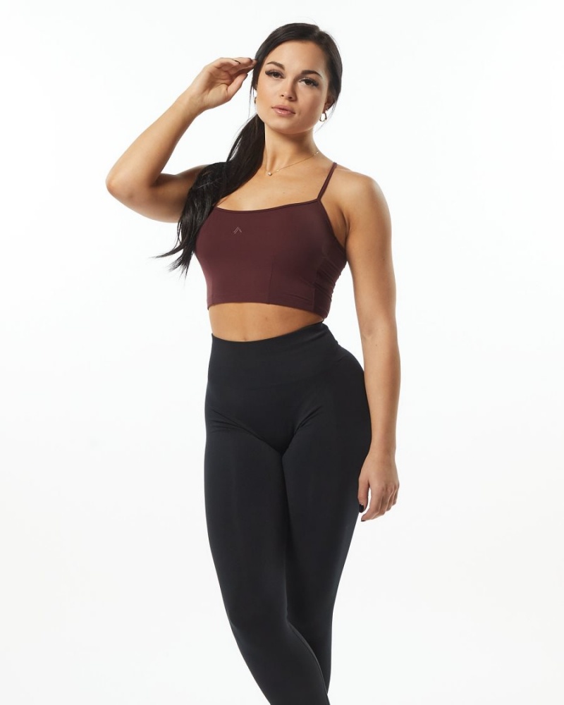 Wine Alphalete Ultrasoft Camisole Tank Women's Tank Top | 8056793-LY