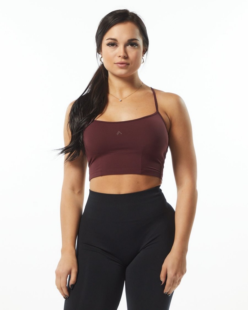 Wine Alphalete Ultrasoft Camisole Tank Women\'s Tank Top | 8056793-LY